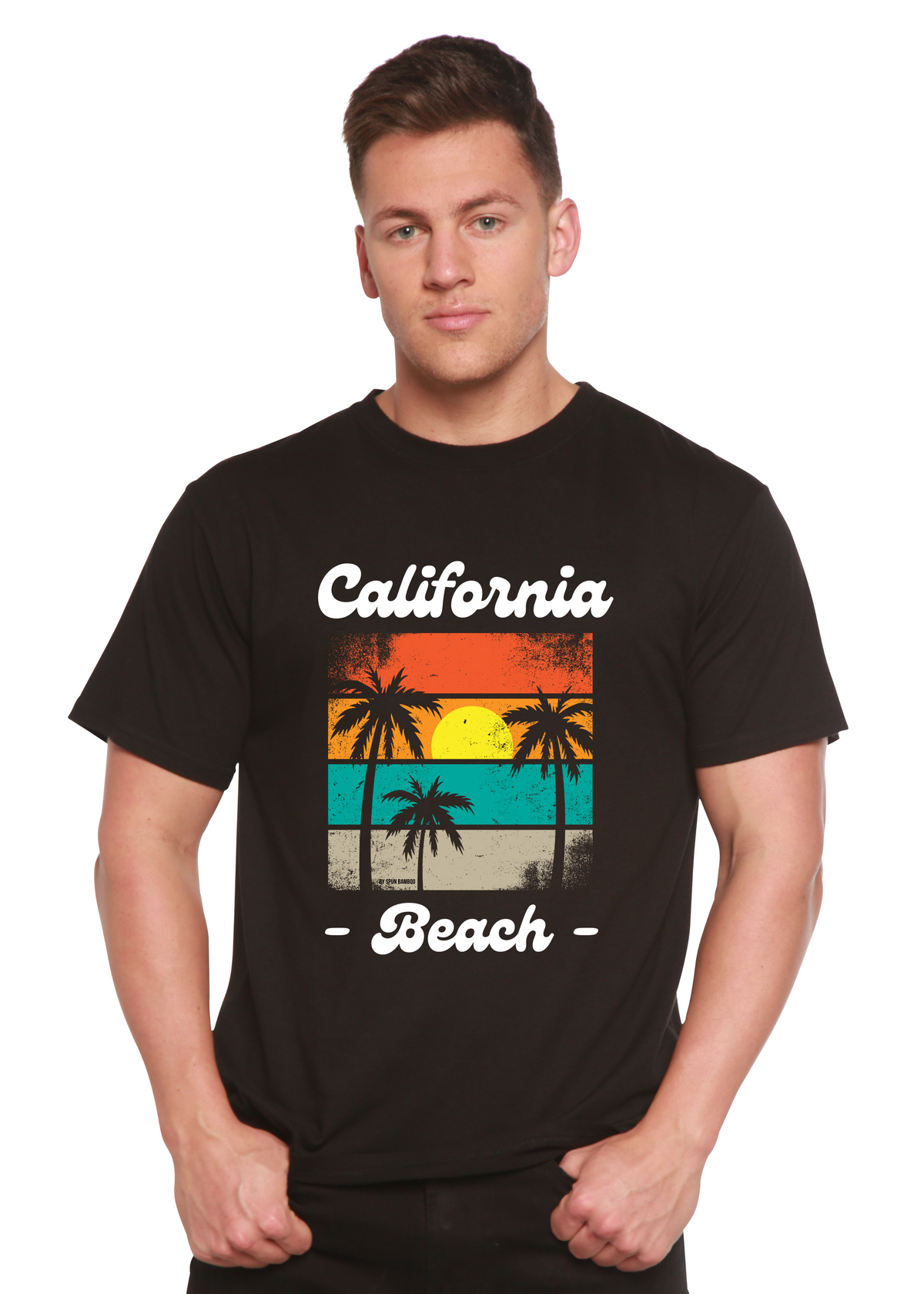 California Beach Unisex Bamboo Viscose/Organic Cotton Short Sleeve Graphic T-Shirt