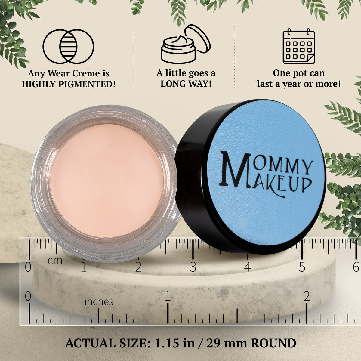 Brighten Up Any Wear Creme - A Waterproof Multi-tasking creme to powder product for eyes, cheeks & lips. Can be worn anywhere