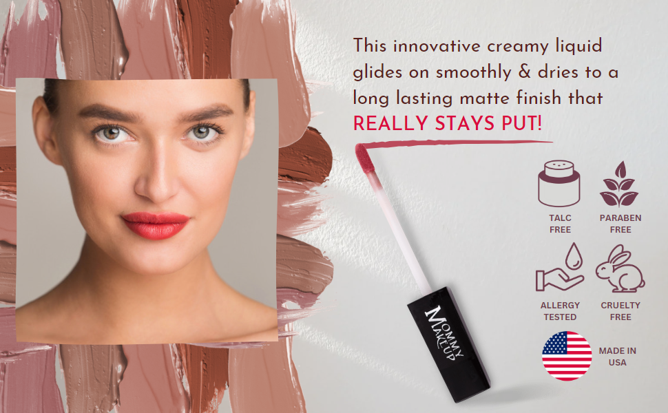 Audrey Stay Put Matte Lip Cream | Stunning Kiss-Proof Lipstick